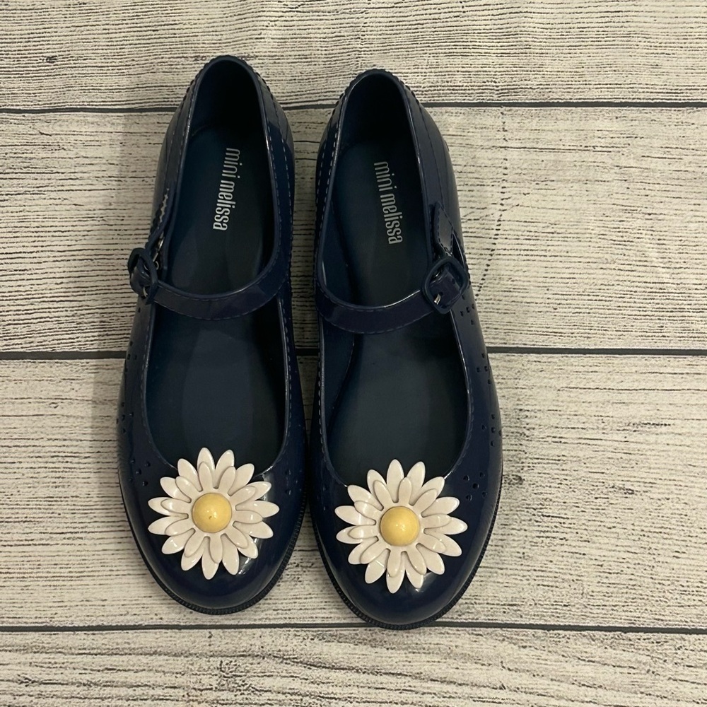 Mini Melissa Com Pochete II Daisy flats size 2 girls